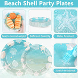 Seashell Beach Party Plates Napkin Fork Nautical Coastal Birthday