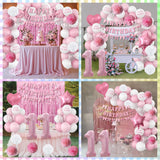 11th Birthday Decorations for Girls Pink Number 11 Balloon Bow