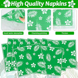 96pcs Hawaii Party Plates and Napkins Tropical Cartoon Movie