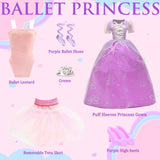 24 Pcs Doll Clothes & Accessories 8 Set Clothes Including Party Gown