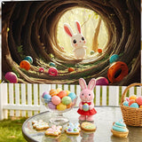 Easter Banner Polyester 43x70.86 Inches Banner Easter for Indoor
