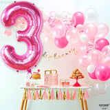 KatchOn, Giant Hot Pink Number 3 Balloon - 40 Inch | Number 3 Foil