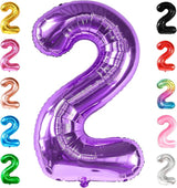 KatchOn, Purple Number 2 Balloon - Giant, 40 Inch | Two The Moon