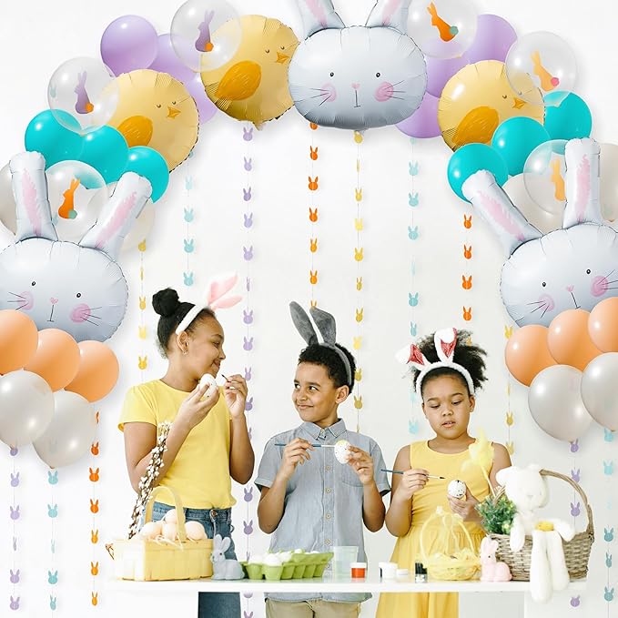 Easter Balloons for Easter Party Decorations Balloon Arch Kit Bunny