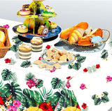 133 PCS Hawaiian Aloha Party Supplies Disposable Dinnerware Set