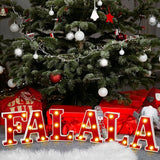 6 Pcs Falala Christmas Decorations Indoor Christmas Neon Lights up