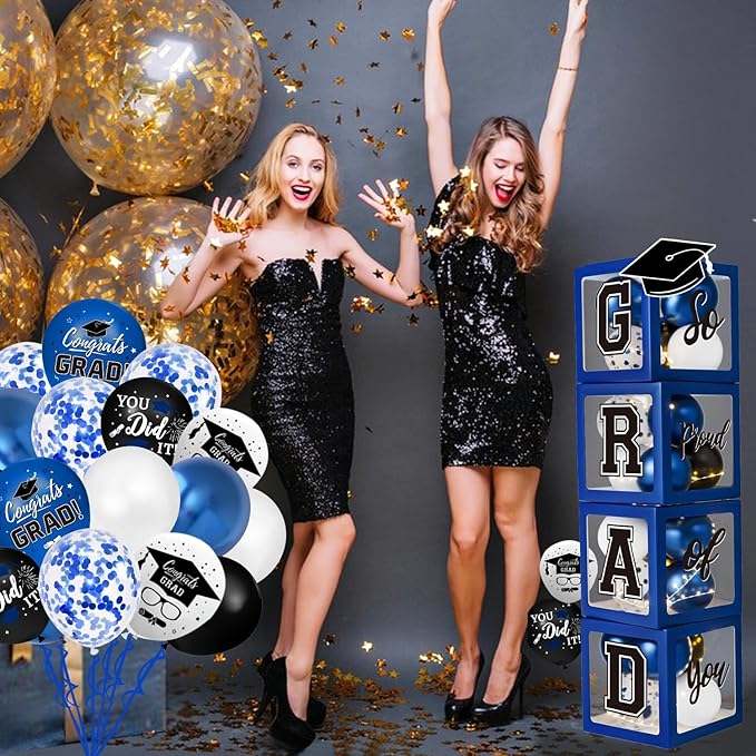 Graduation Decorations Class of 2026 - Blue Graduation Decorations -