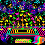 Skylety 32 Pcs Glow in The Dark Party Supplies Neon Party Favors with