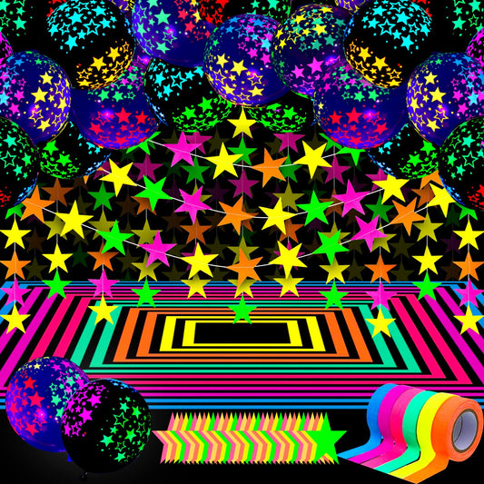 Skylety 32 Pcs Glow in The Dark Party Supplies Neon Party Favors with
