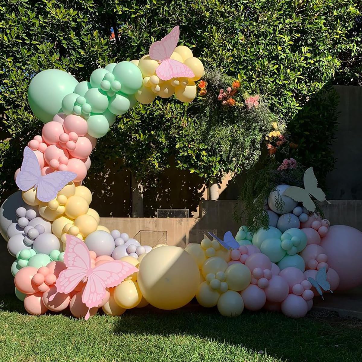 Pastel Balloon Garland Arch Kit, 162pcs Assorted Colors Pastel Latex