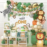 Wild One Birthday Decorations Jungle Safari Animal Theme First
