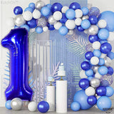 KatchOn, Blue 1 Number Balloon for First Birthday - Big,40 Inch |