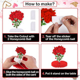 Valentines Day Centerpiece for Table Pack of 9 Red Pink Valentines