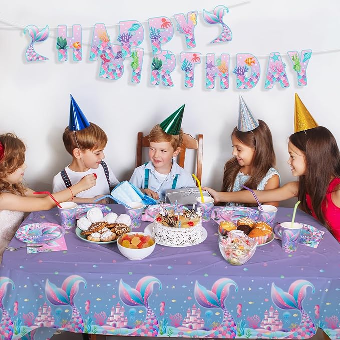 Mermaid Birthday Decorations for 25 Guests Mermaid party supplies