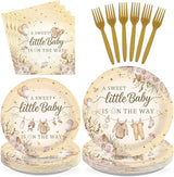 96Pcs Neutral Boho Baby Shower Party Decorations A Sweet Little Baby