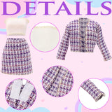 24 Pcs Doll Clothes & Accessories 8 Set Clothes Including Party Gown