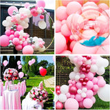 Pastel Pink Balloons 12 Inch 100 Pack light Pink Latex Balloons Baby
