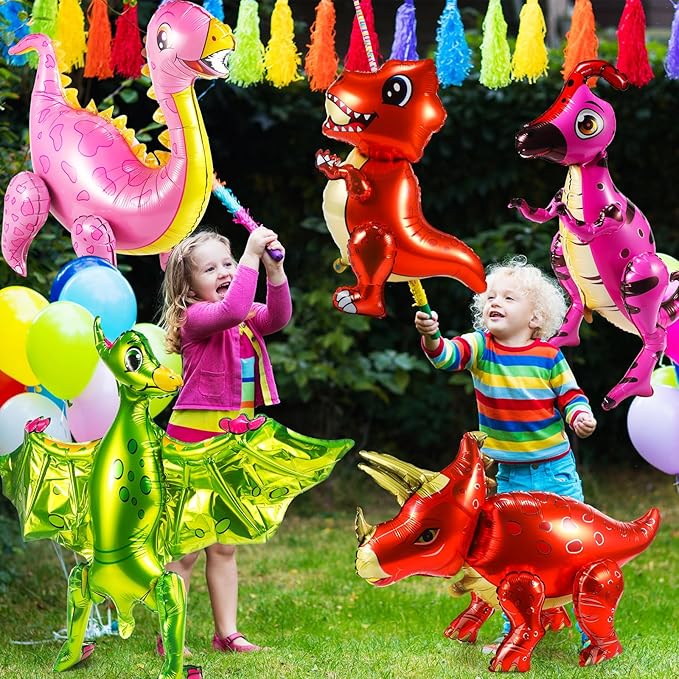 10 Pack Large Dinosaur Balloons for Birthday Party Decor 22 35 in