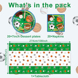 Sports Party Decorations Tableware Set All Star Plates Napkins All