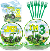 96Pcs Tractor Birthday Party Decorations Tractor 3rd Birthday Party