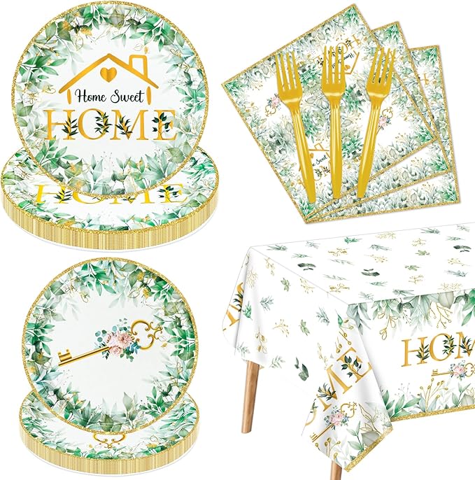 Housewarming Party Decorations - 81pcs Home Sweet Home Party