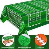 Mixweer 2 Pcs Football Plastic Tablecloth Birthday Party Decorations