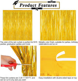 12 Pack 2026 Graduation Decorations, 3.28 FT x 7.05 FT Gold Backdrop