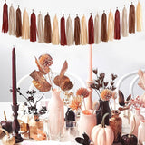 Boho Baby Shower Burgundy Brown Champagne Party Decorations 28pcs