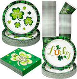 200 Pcs St Patrick's Day Party Decorations Serves 50 Irish Shamrock
