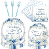 Something Blue Bridal Shower Decorations 96PCS Bachelorette Wedding