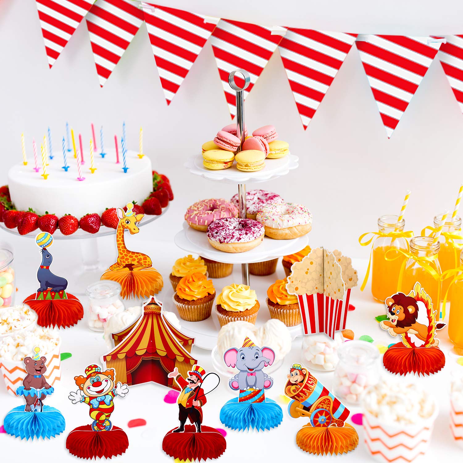 10 Pieces Carnival Party Decorations Circus Theme Party Decorations