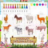 26 PCS Jungle Animal Birthday Party Decorations with Farm Animal