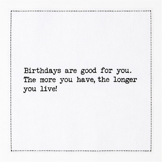 Five Star Funny 60th Birthday Quotes | White Cotton Cocktail Napkins