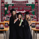 Graduation Decorations 2026 Maroon Graduation Party Decor Set include