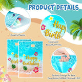 Eccliy 30 Pcs Cartoon Blue Birthday Party Gift Bags Candy Goody Bags