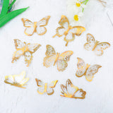 Ercadio 3d 36 Pack Butterfly Cake Toppers Gold and Laser Silver Pvc