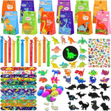 144 Pcs Dinosaur Party Favors for 12 Kids Dino Birthday Party