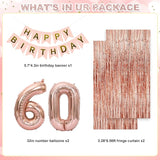 Woman Lady Rose Gold Birthday Party Decorations Rose Gold
