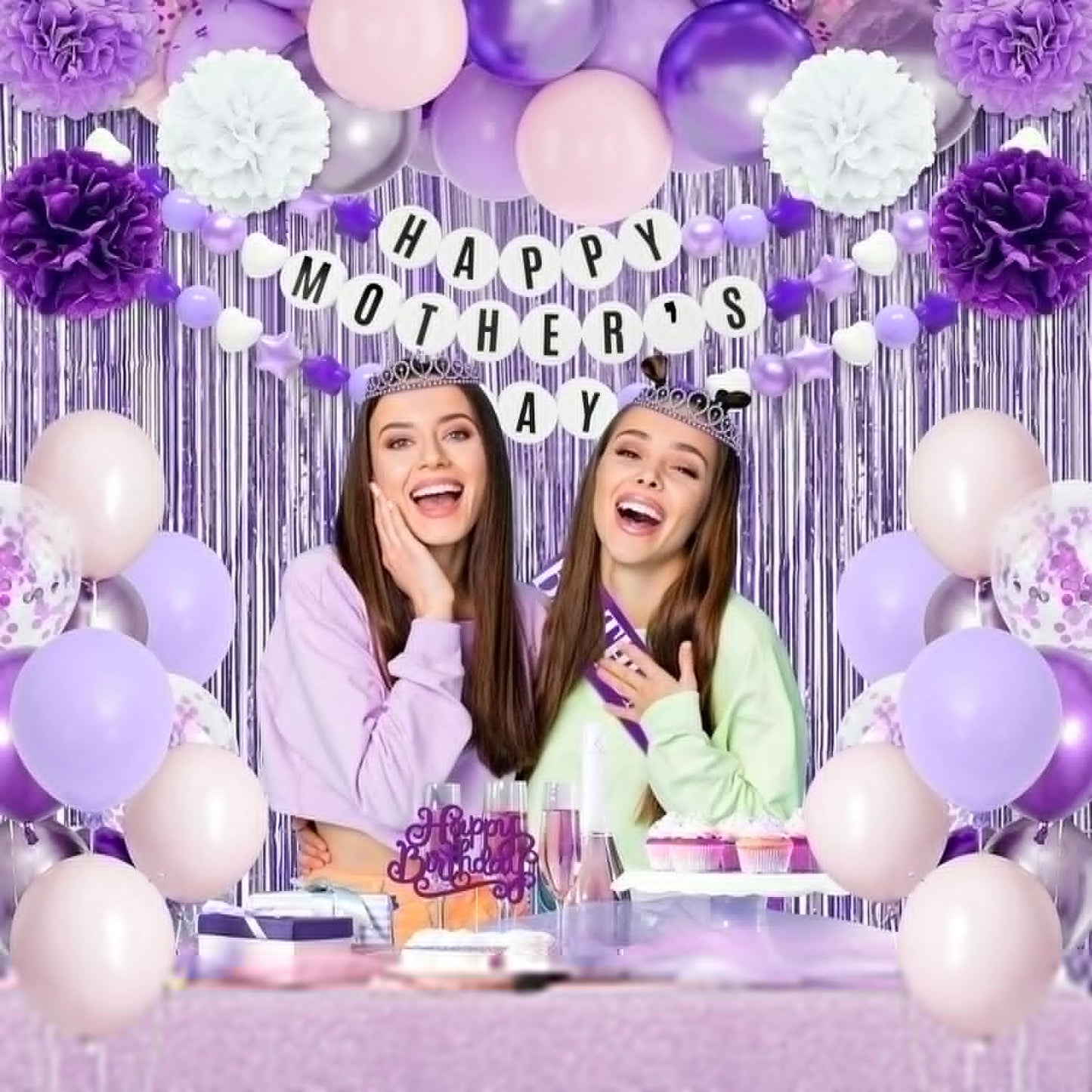 DIY Giant Friendship Bracelet Birthday Garland Kit with Letters Ball