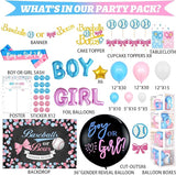 Baseball or Bows Gender Reveal Decorations 171 PCs Boy or Girl