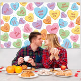 Xtralarge Valentine's Day Conversation Heart Backdrop Banner