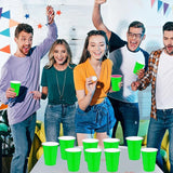 120 Pcs Green Plastic Cups st. patrick's day plastic Disposable cups