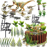 Dinosaur Birthday Cake Decorations Jungle Cake Decorations Happy