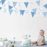 32Ft Ocean Coastal Nautical Beach Party Decorations Blue Bow Starfish