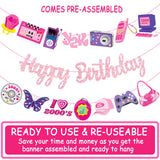 Y2k 2000s Birthday Party Banners Hot Girls Pink Birthday Party