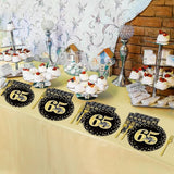 96 Pcs 65th Birthday Decorations for Men 65th Birthday Plates and