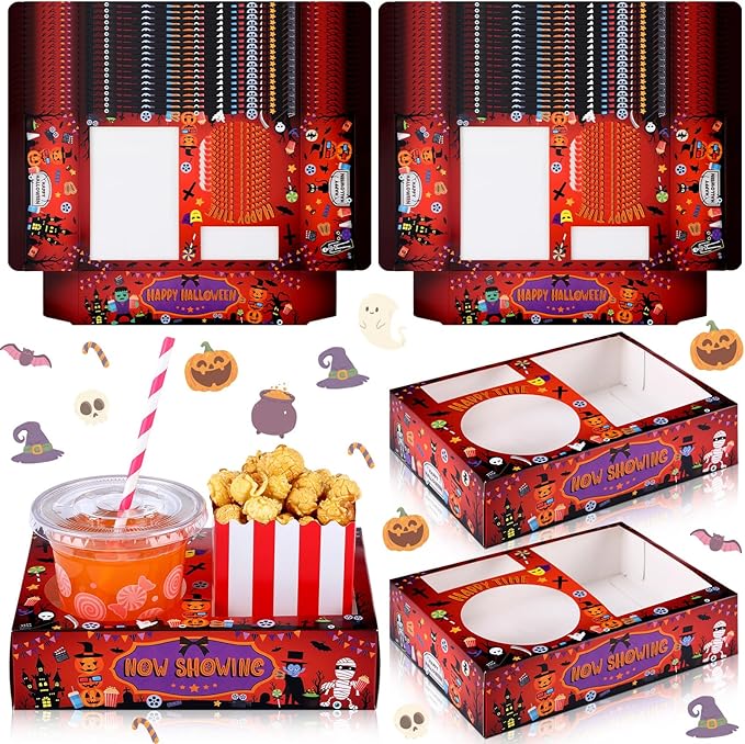 36 Pcs Movie Night Snack Trays Theater Snack