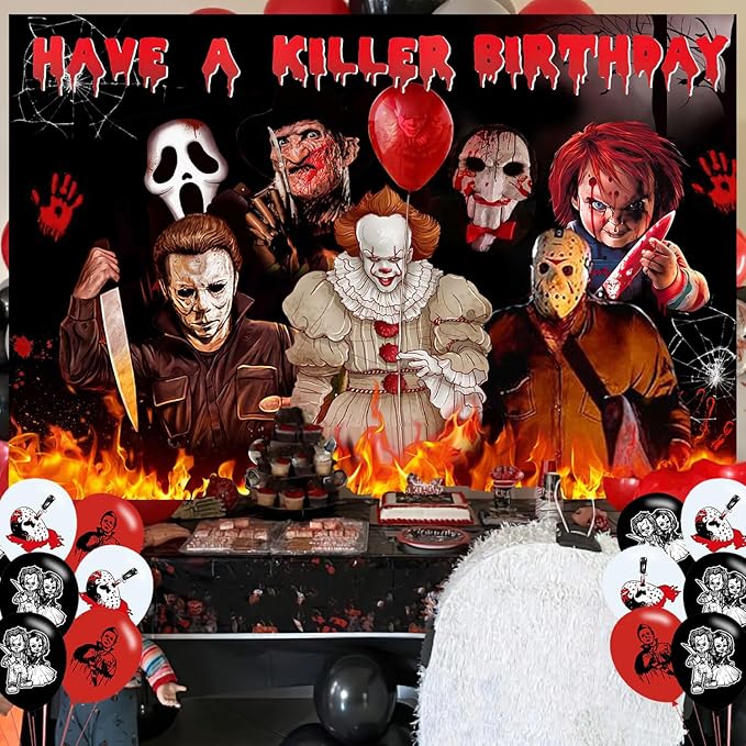 Have a Killer Birthday Party Decoration Horror Movie Party Photo