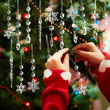 Christmas Tree Decoration Crystal Ornaments - 48pcs Acrylic Christmas