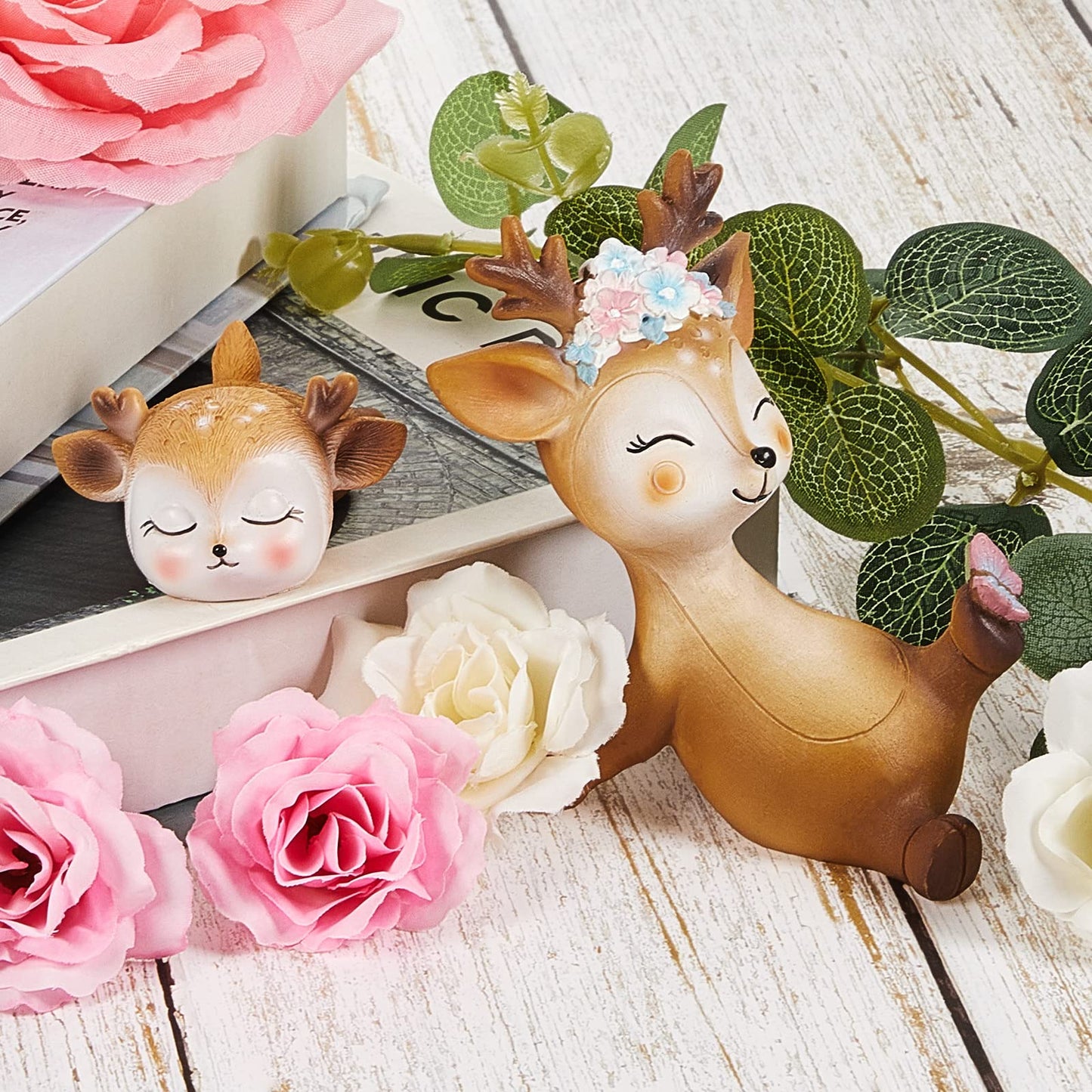 Taiyin Oh Baby Cake Toppers for Baby Shower Cute Deer Cake Toppers
